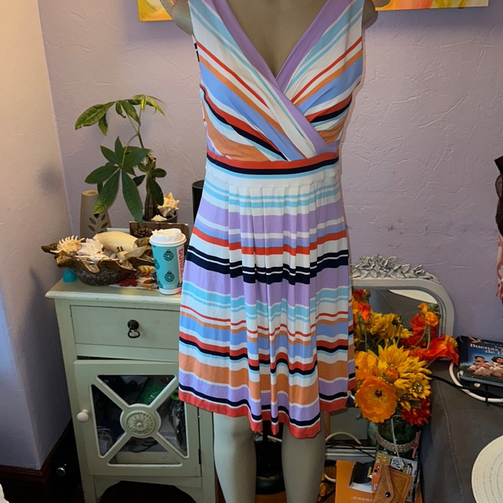 LandsEnd stripe dress 👗